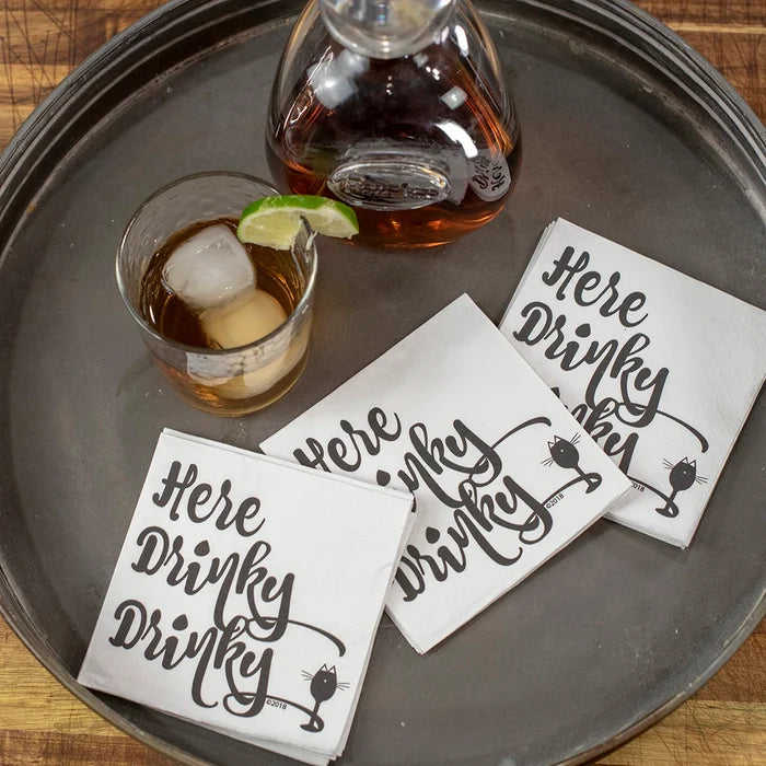 Here Drinky Drinky Cocktail Napkins