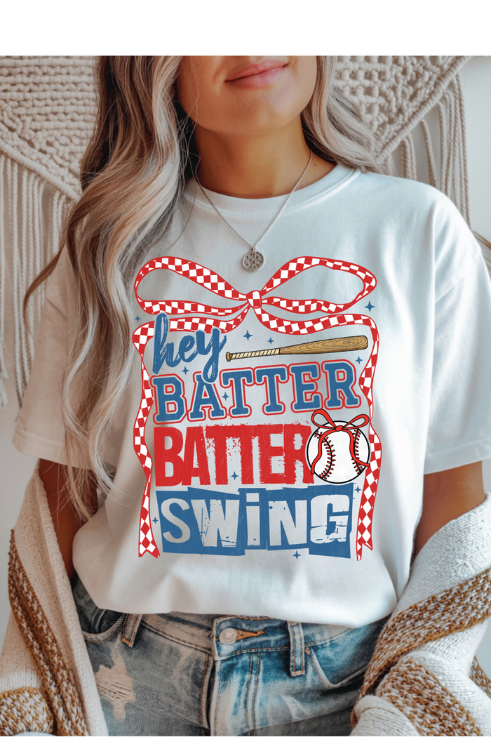 Hey Batter Batter Graphic Tee