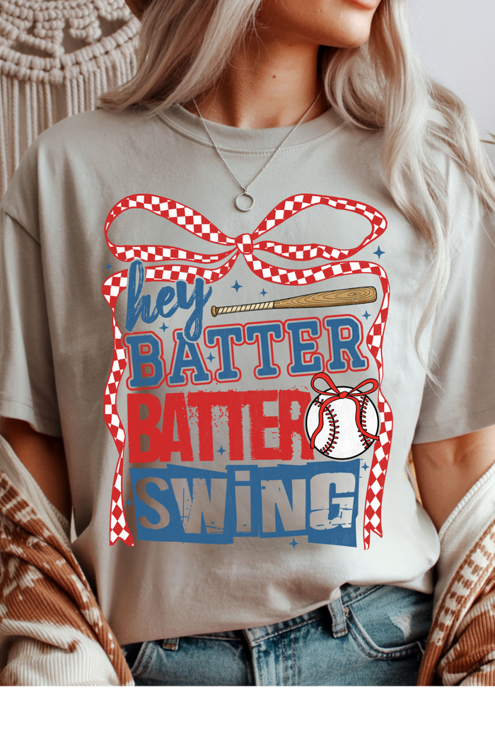 Hey Batter Batter Graphic Tee