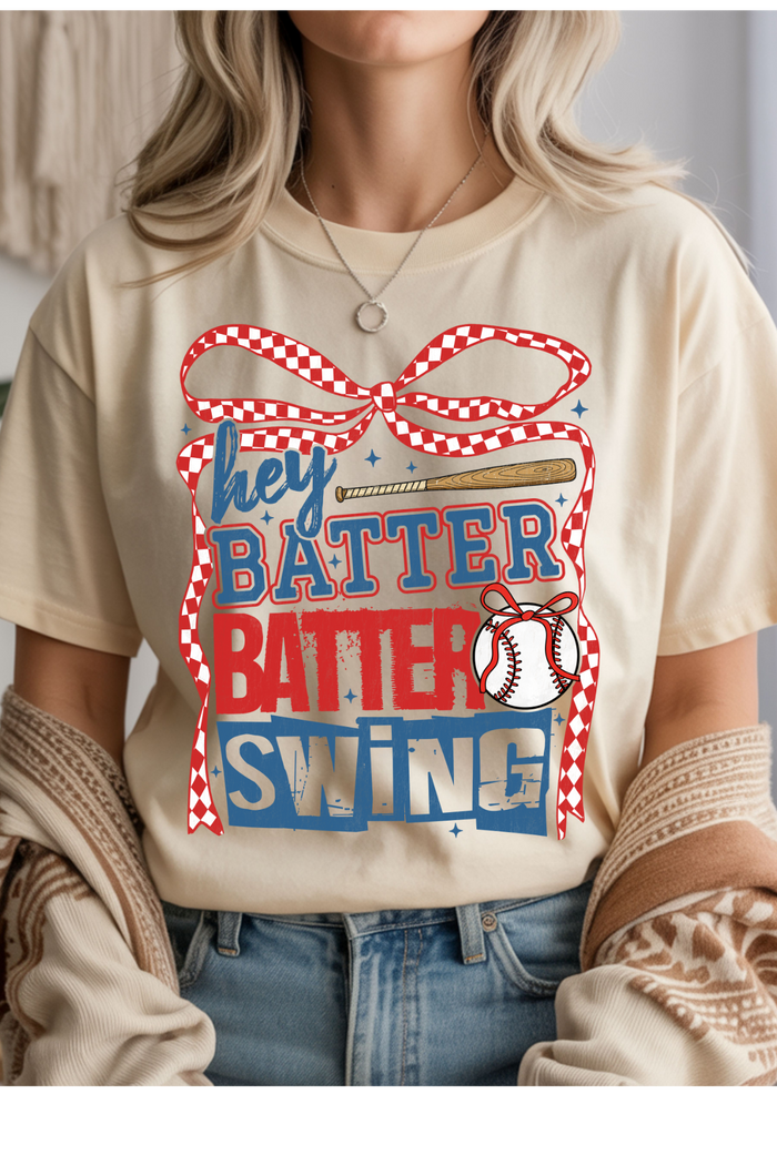 Hey Batter Batter Graphic Tee