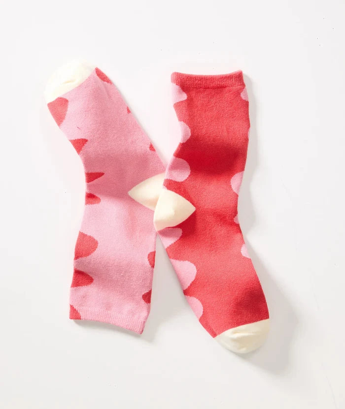 Hi-Ankle Crew Sock Red/Pink