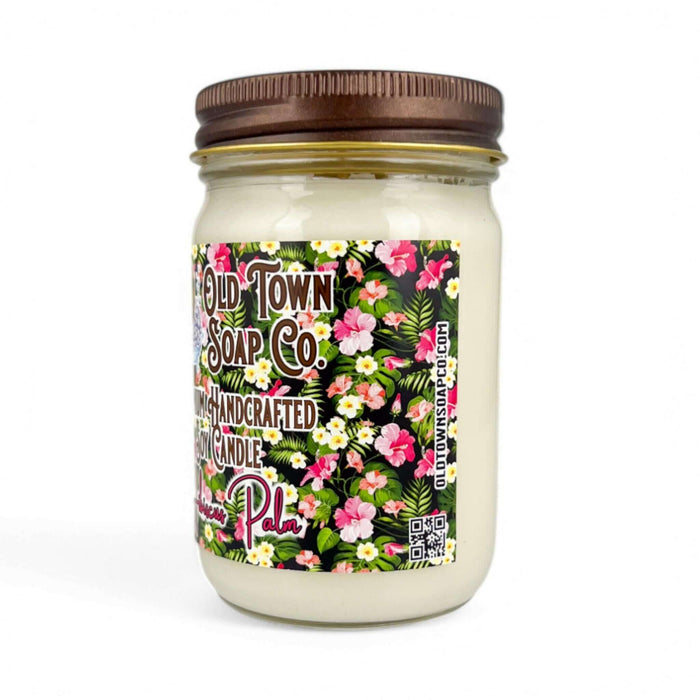 Hibiscus Palm Candle - Old Town Soap Co.