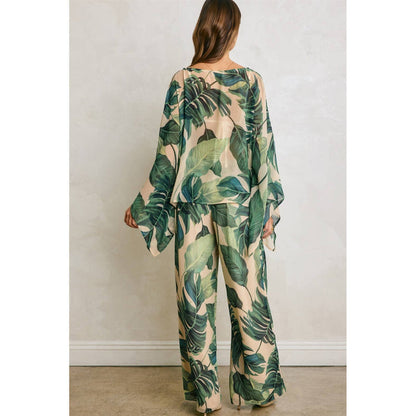 Hidden Oasis Wide Leg Pull On Pants