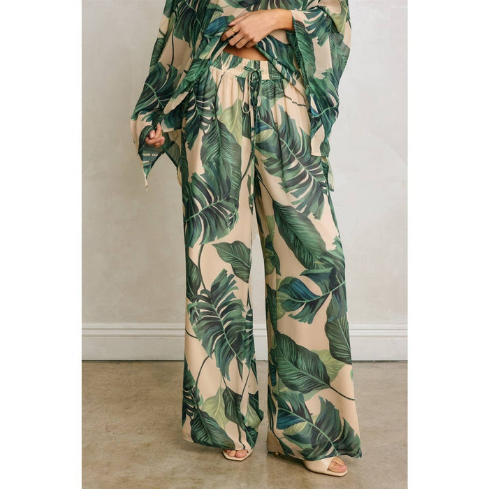 Hidden Oasis Wide Leg Pull On Pants