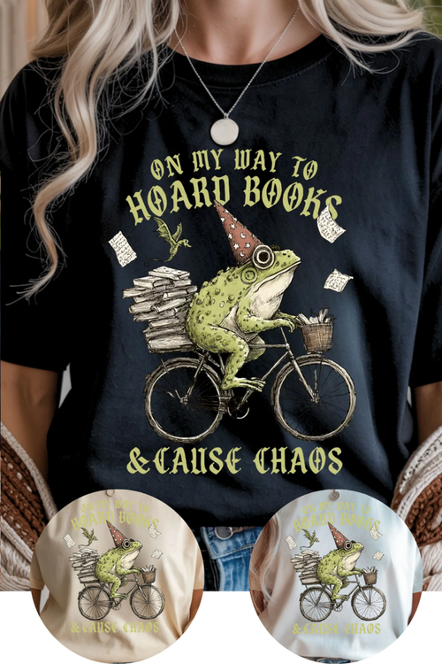 Hoard Books, Cause Chaos Graphic Tee