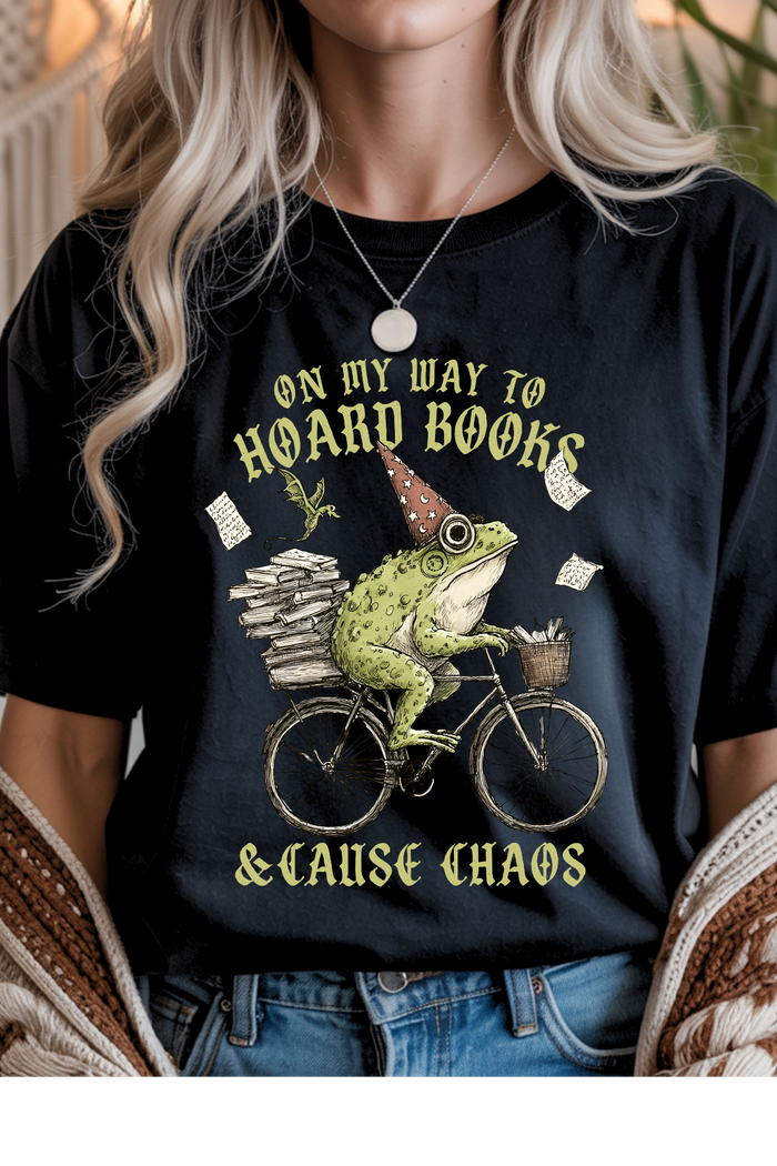 Hoard Books, Cause Chaos Graphic Tee