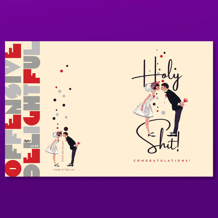 HOLY SHIT! wedding card