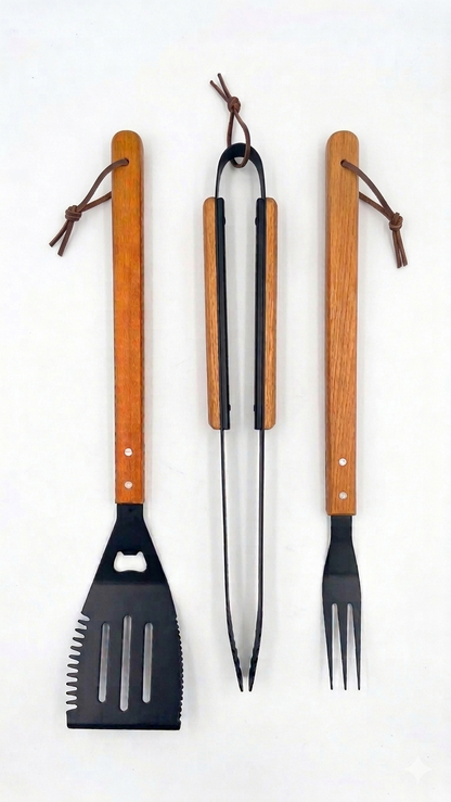 HomeRite® 3-Piece BBQ Tool Set, Wholesale