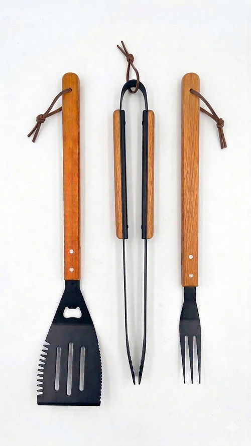 HomeRite® 3-Piece BBQ Tool Set, Wholesale