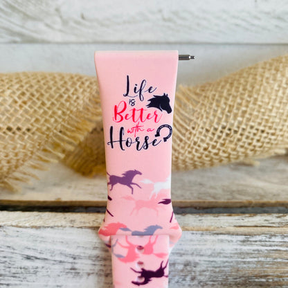 Horse Life Print Silicone Band For Fitbit Versa 1/2