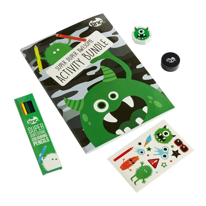 Hugga Camo kids Activity Set with Colouring & Craft Supplies