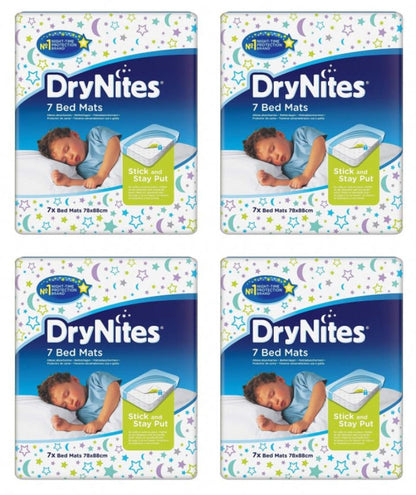 Huggies DryNites Disposable Bed Mats 86cm x 78cm