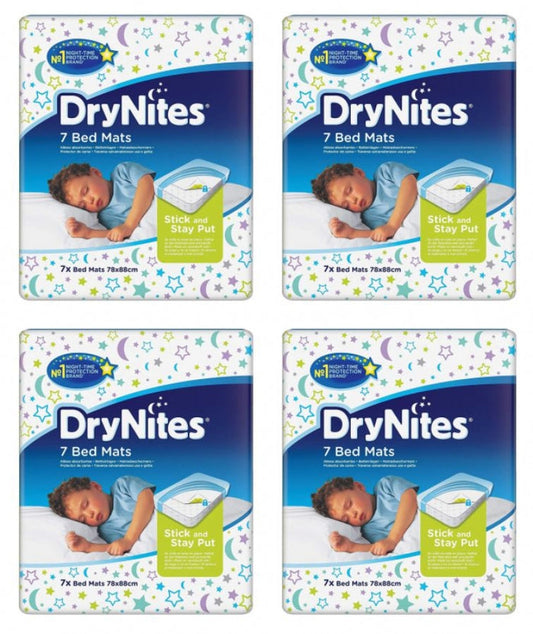 Huggies DryNites Disposable Bed Mats 86cm x 78cm