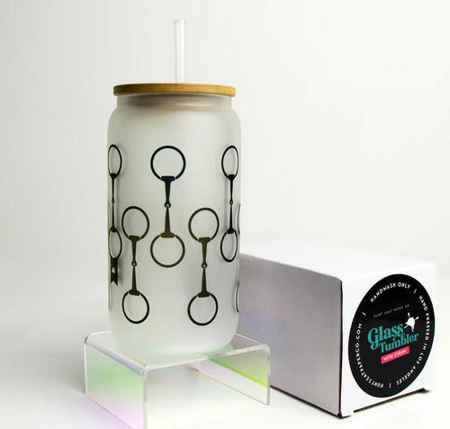 Hunt Seat Paper Co. Glass Tumbler
