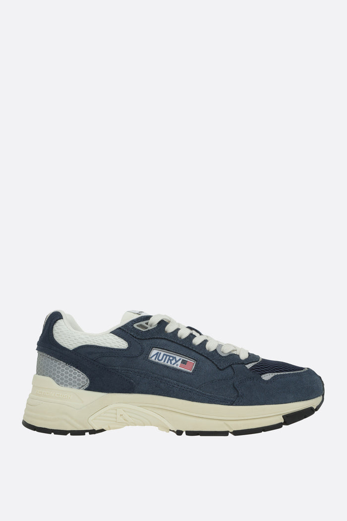 Hyperway sneakers in mesh and suede
