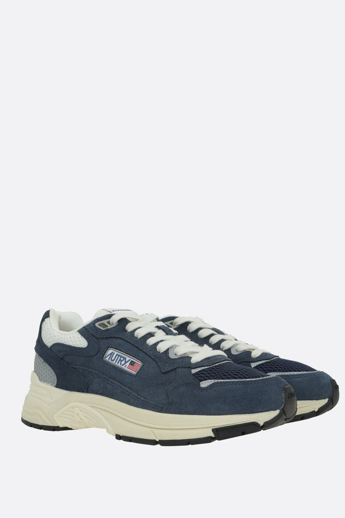 Hyperway sneakers in mesh and suede