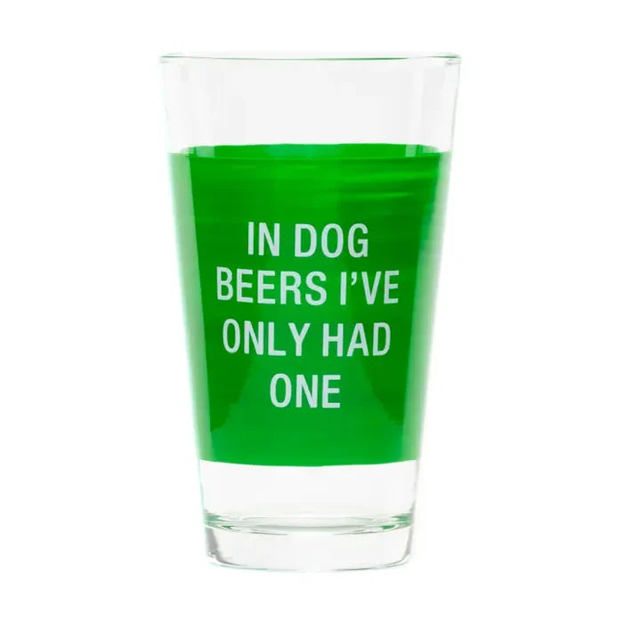 In Dog Beers Pint Glass