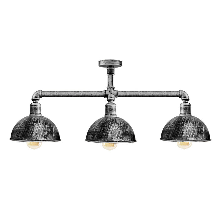 Industrial Pipe 3 Way Ceiling Light| Adjustable E27 Steampunk~3595