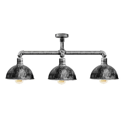 Industrial Pipe 3 Way Ceiling Light| Adjustable E27 Steampunk~3595