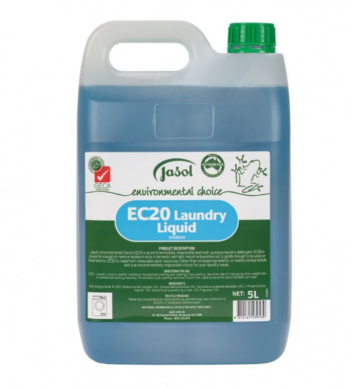 Jasol Environmental EC20 Laundry Liquid Detergent