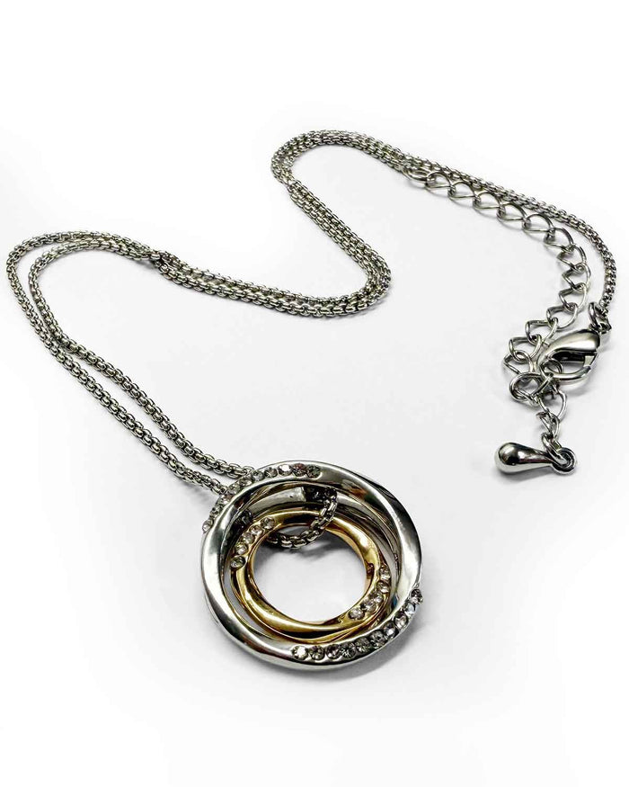 Jayda Double Hoop Pendant Necklace - Image 2 - Country Collection