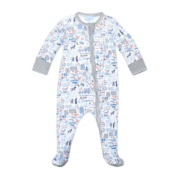 Joy Street Kids Hockey Zip Onesie