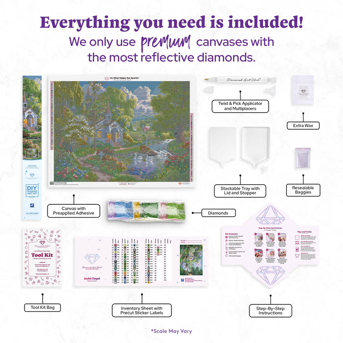 Joyful Chapel - Diamond Art Club DIY Kit