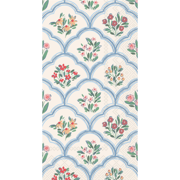 Floral paper guest towel