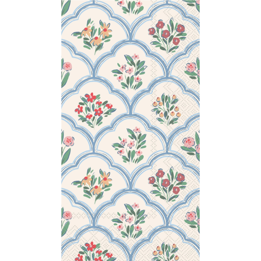 Floral paper guest towel