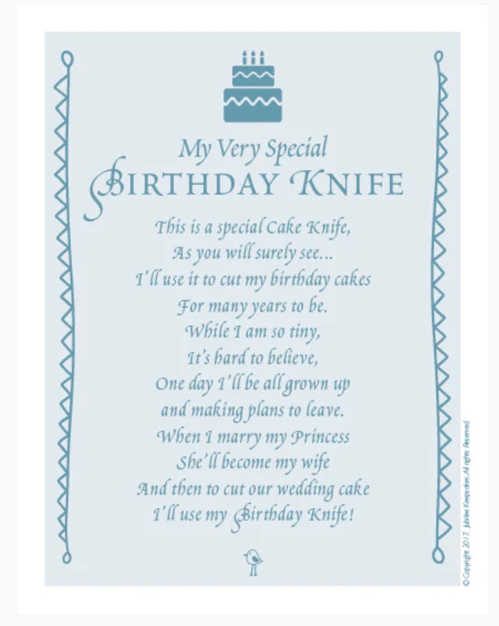 Jubilee Keepsake Knife : Blue Gingham