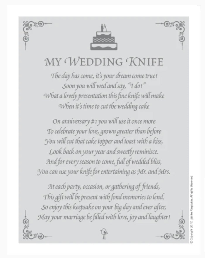 Jubilee Keepsake Knife : White Rosettes