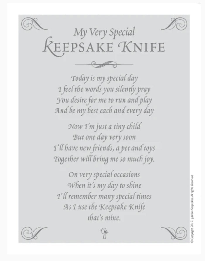 Jubilee Keepsake Knife : White Rosettes