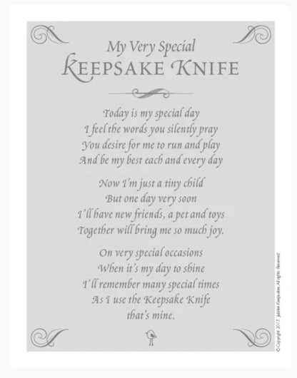 Jubilee Keepsake Knife : White Rosettes