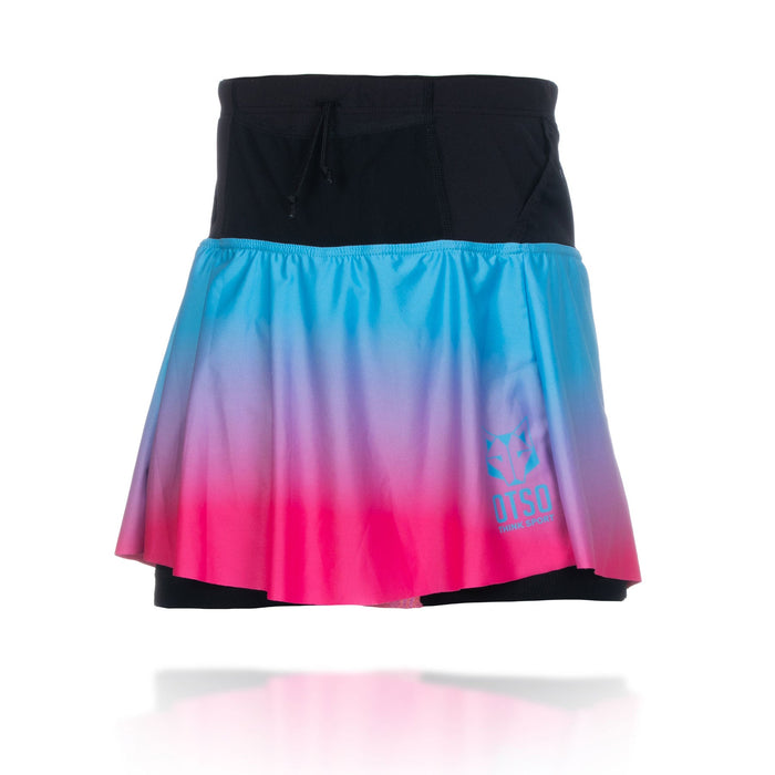 Jupe short - Light Blue & Fluo Pink