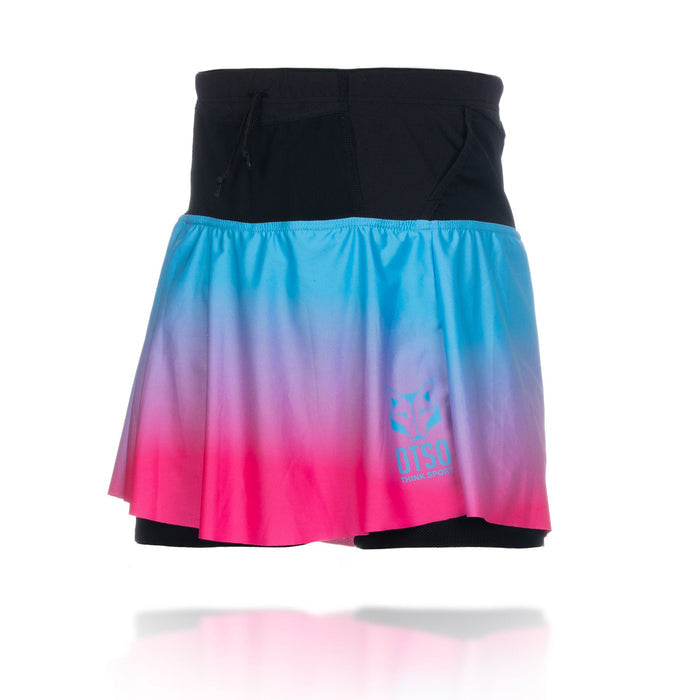 Jupe short - Light Blue & Fluo Pink