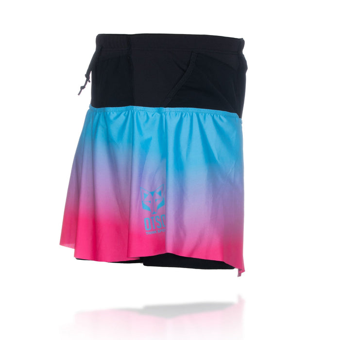 Jupe short - Light Blue & Fluo Pink
