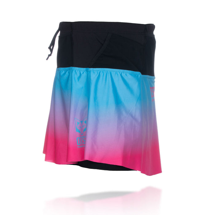 Jupe short - Light Blue & Fluo Pink