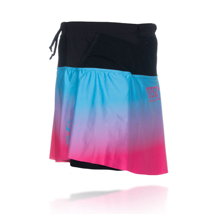 Jupe short - Light Blue & Fluo Pink