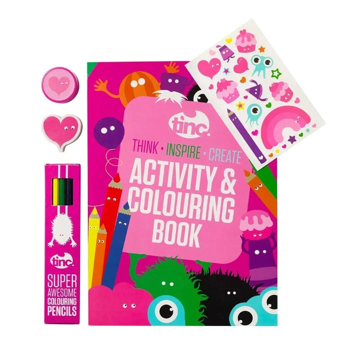 Kids Activity & Colouring Set with Stickers – Mallo Bundle