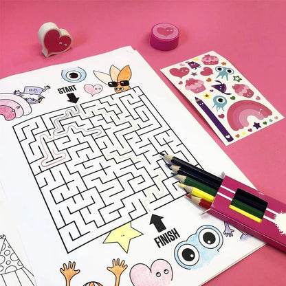 Kids Activity & Colouring Set with Stickers – Mallo Bundle