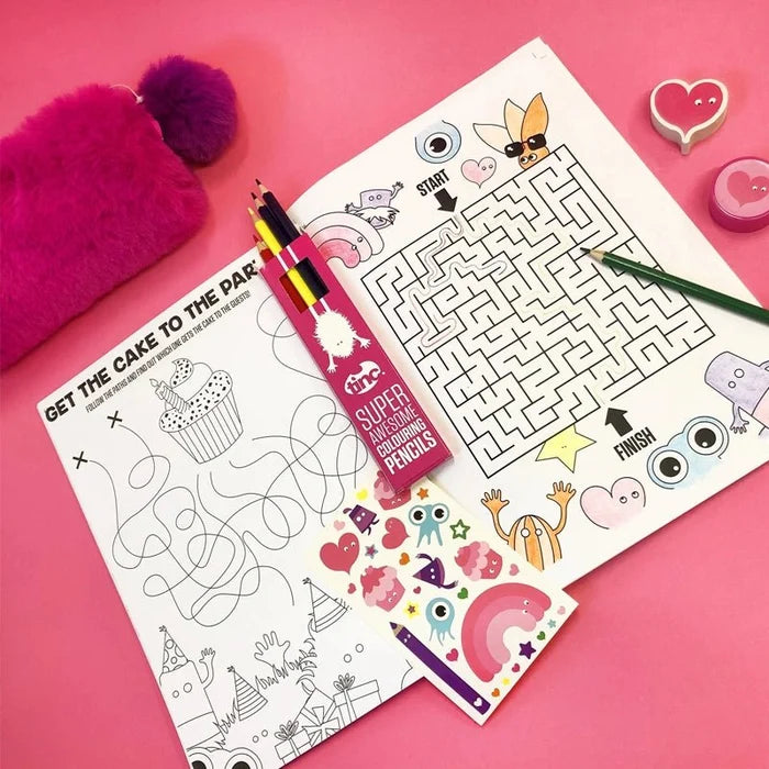 Kids Activity & Colouring Set with Stickers – Mallo Bundle
