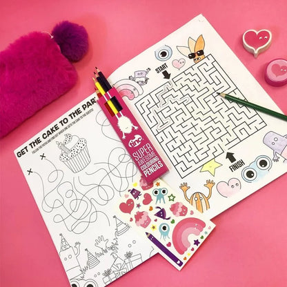 Kids Activity & Colouring Set with Stickers – Mallo Bundle