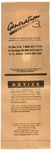 Kirby 197389 Disposable Bags for Gen 3, 9pk, Part 197389A