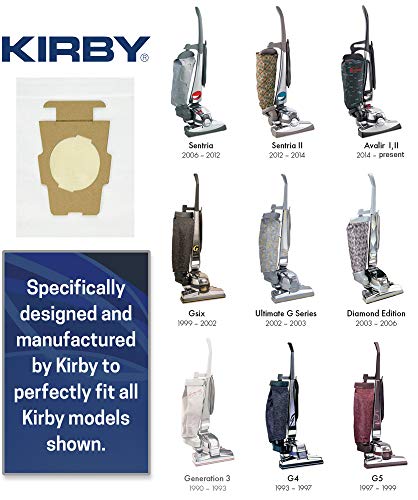 Kirby Charcoal Odor Control Vacuum Paper Bags, (2 Pack) Part 202816