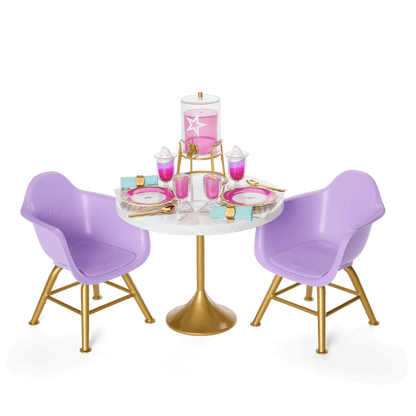 Kitchen Table for Two Set for 18-inch Dolls