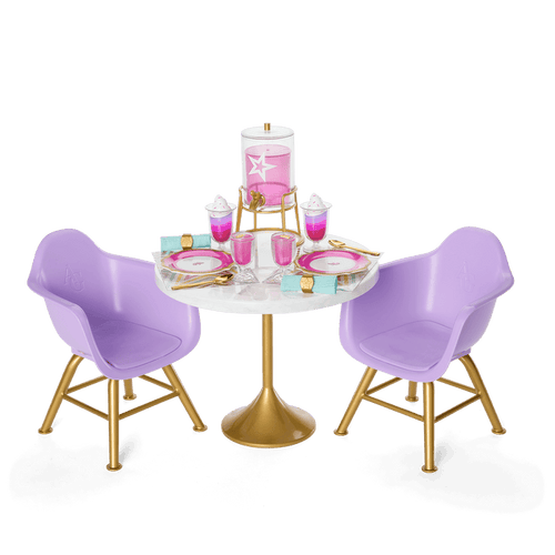 Kitchen Table for Two Set for 18-inch Dolls