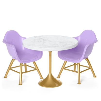 Kitchen Table for Two Set for 18-inch Dolls