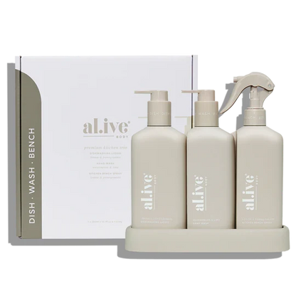 Kitchen Trio - Dishwashing Liquid, Hand Wash & Bench Spray