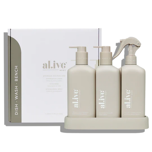Kitchen Trio - Dishwashing Liquid, Hand Wash & Bench Spray