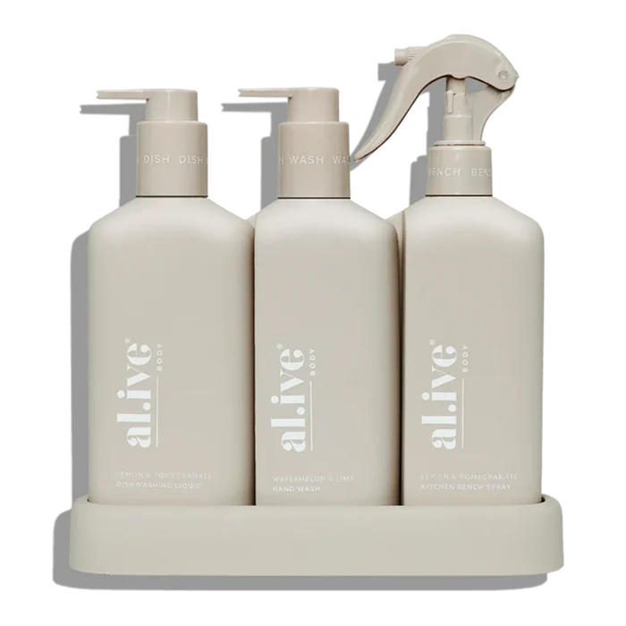Kitchen Trio - Dishwashing Liquid, Hand Wash & Bench Spray